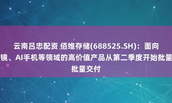 云南吕忠配资 佰维存储(688525.SH)：面向AI眼镜、AI手机等领域的高价值产品从第二季度开始批量交付