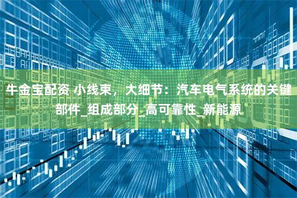 牛金宝配资 小线束，大细节：汽车电气系统的关键部件_组成部分_高可靠性_新能源